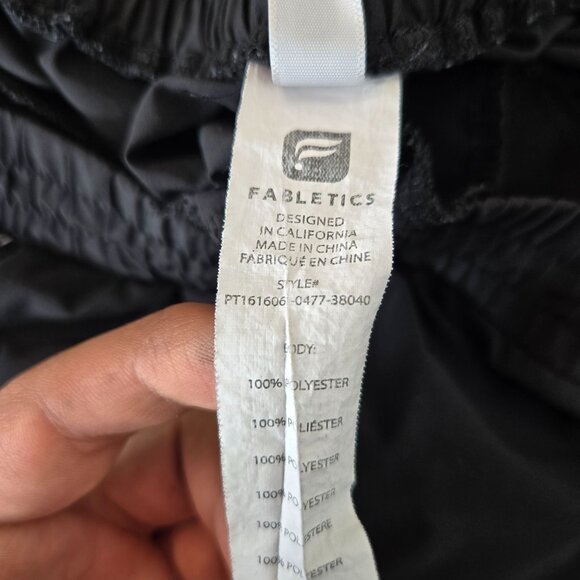 Fabletics Jogger Medium Black Lightweight Athletic Workout Pull On Track Pants - Picture 14 of 14